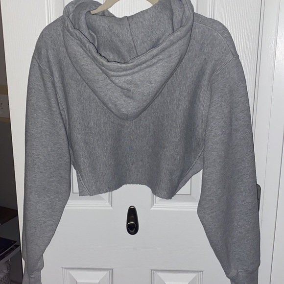 🖤CHAMPION SIZE XS GREY CROPPED HOODIE🖤 - Picture 3 of 3